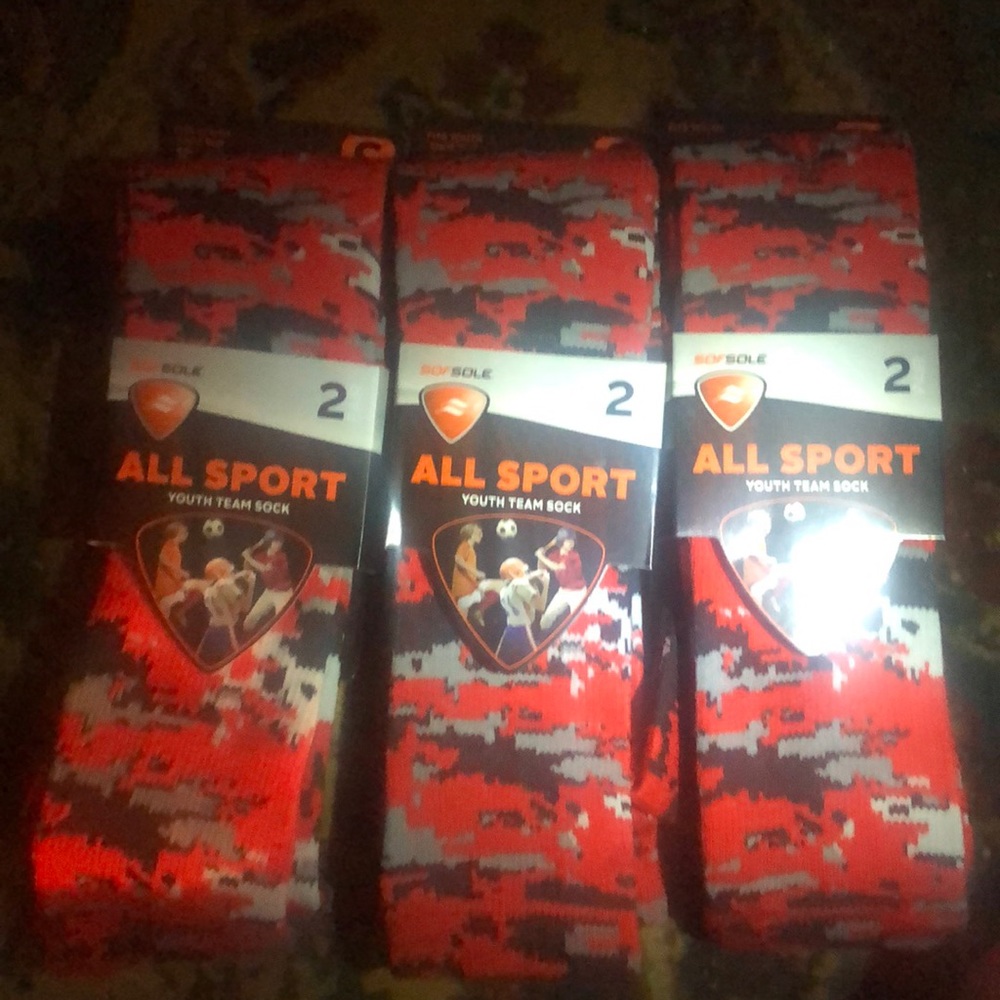 3 packs of All Sport youth Team Socks